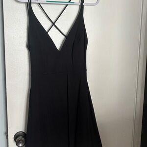 Lulus Black Backless Dress